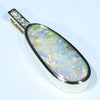 Natural Australian Boulder Opal and Diamond Gold Pendant (20 mm x 8.5 mm) Code - X53