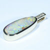 10k Gold - Solid Queensland Boulder Opal - Natural Diamonds