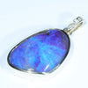 Natural Australian Boulder Opal and Diamond Gold Pendant (23.5mm x 16.5mm) Code - X8