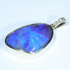 10k Gold - Solid Queensland Boulder Opal - Natural Diamonds