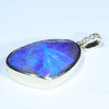 Natural Australian Boulder Opal and Diamond Gold Pendant (23.5mm x 16.5mm) Code - X8