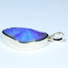 Natural Australian Boulder Opal and Diamond Gold Pendant (23.5mm x 16.5mm) Code - X8
