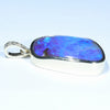 Natural Australian Boulder Opal and Diamond Gold Pendant (23.5mm x 16.5mm) Code - X8