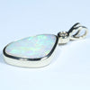 Coober Pedy Crystal Opal and Diamond Gold Pendant (18mm x 12.5mm) Code - X10