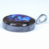 Australian Boulder Opal Silver Pendant with Silver Chain (18mm x 18mm) Code - Y303