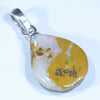 Australian Boulder Opal Silver Pendant with Silver Chain (15mm x 12mm) Code - Y233