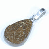 Australian Boulder Opal Silver Pendant with Silver Chain (16.5mm x 11mm) Code - Y228