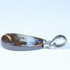 Australian Boulder Opal Silver Pendant with Silver Chain (14mm x 9mm) Code - Y232