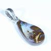 Australian Boulder Opal Silver Pendant with Silver Chain (14mm x 9mm) Code - Y232