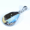 Australian Boulder Opal Silver Pendant with Silver Chain (16mm x 11mm) Code - Y227