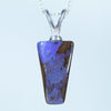 Natural Australian Boulder Opal Silver Pendant