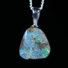 Silver Opal Pendant- Australian Opal Shop - 186 Brisbane Rd - Gold Coast - QLd
