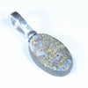 Australian Boulder Opal Silver Pendant with Silver Chain (12mm x 7.5mm) Code - Y311