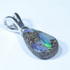 Australian Boulder Opal Silver Pendant with Silver Chain (11mm x 7.5mm) Code - Y313