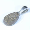 Australian Boulder Opal Silver Pendant with Silver Chain (10mm x 6.5mm) Code - Y300