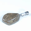 Australian Boulder Opal Silver Pendant with Silver Chain (16mm x 10.5mm) Code - Y308