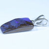Australian Boulder Opal Silver Pendant with Silver Chain (15mm x 9mm) Code - Y309