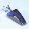 Australian Boulder Opal Silver Pendant with Silver Chain (15mm x 9mm) Code - Y309