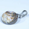 Australian Boulder Opal Silver Pendant with Silver Chain (11.5mm x 12mm) Code - Y296
