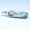 Australian Boulder Opal Silver Pendant with Silver Chain (21.5mm x 11mm) Code - Y312