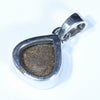 Australian Boulder Opal Silver Pendant with Silver Chain (9.5mm x 9.5mm) Code - Y320