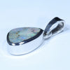 Australian Boulder Opal Silver Pendant with Silver Chain (11mm x 8mm) Code - Y334