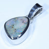 Australian Boulder Opal Silver Pendant with Silver Chain (11mm x 8mm) Code - Y334