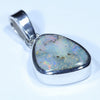 Australian Boulder Opal Silver Pendant with Silver Chain (11mm x 8mm) Code - Y334