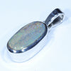 Australian Boulder Opal Silver Pendant with Silver Chain (12mm x 7.5mm) Code - Y342