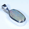 Australian Boulder Opal Silver Pendant with Silver Chain (12mm x 7.5mm) Code - Y342