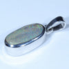 Australian Boulder Opal Silver Pendant with Silver Chain (12mm x 7.5mm) Code - Y342