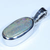Australian Boulder Opal Silver Pendant with Silver Chain (12mm x 7.5mm) Code - Y342