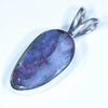 Queensland Boulder Opal Silver Pendant with Silver Chain (15mm x 8.5mm) Code - Y335