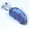 Queensland Boulder Opal Silver Pendant with Silver Chain (15mm x 8.5mm) Code - Y335