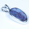 Queensland Boulder Opal Silver Pendant with Silver Chain (15mm x 8.5mm) Code - Y335