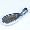Australian Boulder Opal Silver Pendant with Silver Chain (14mm x 7mm) Code - Y318