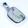 Australian Boulder Opal Silver Pendant with Silver Chain (15.5 mm x 10.5mm) Code - Y319