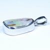 Australian Boulder Opal Silver Pendant with Silver Chain (15.5 mm x 10.5mm) Code - Y319