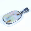 Australian Boulder Opal Silver Pendant with Silver Chain (15.5 mm x 10.5mm) Code - Y319