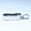 Australian Boulder Opal Silver Pendant with Silver Chain (19mm x 9mm) Code - Y340
