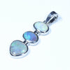 Sterling Silver - x2 Solid Queensland Boulder Opals - X1 Solid Lightning Ridge 