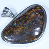 Australian Opal Matrix Silver Pendant with Silver Chain (31mm x 21mm)  Code - Y317