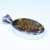 Australian Boulder Opal Silver Pendant with Silver Chain (25mm x 17.5mm) Code - Y343