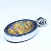 Australian Boulder Opal Silver Pendant with Silver Chain (25mm x 17.5mm) Code - Y343