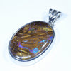 Australian Boulder Opal Silver Pendant with Silver Chain (25mm x 17.5mm) Code - Y343