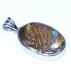 Australian Boulder Opal Silver Pendant with Silver Chain (25mm x 17.5mm) Code - Y343