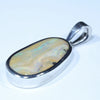 Australian Boulder Opal Silver Pendant with Silver Chain (23mm x 13mm) Code - Y341