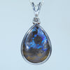 Silver Opal Pendant - Opal Birthstone for October - Australian Opal Shop