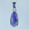 Opal Birthstone for October - Silver Opal Pendant - Australian Opal Shop - Qld