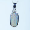 Australian Boulder Opal Silver Pendant with Silver Chain (12mm x 7.5mm) Code - Y342